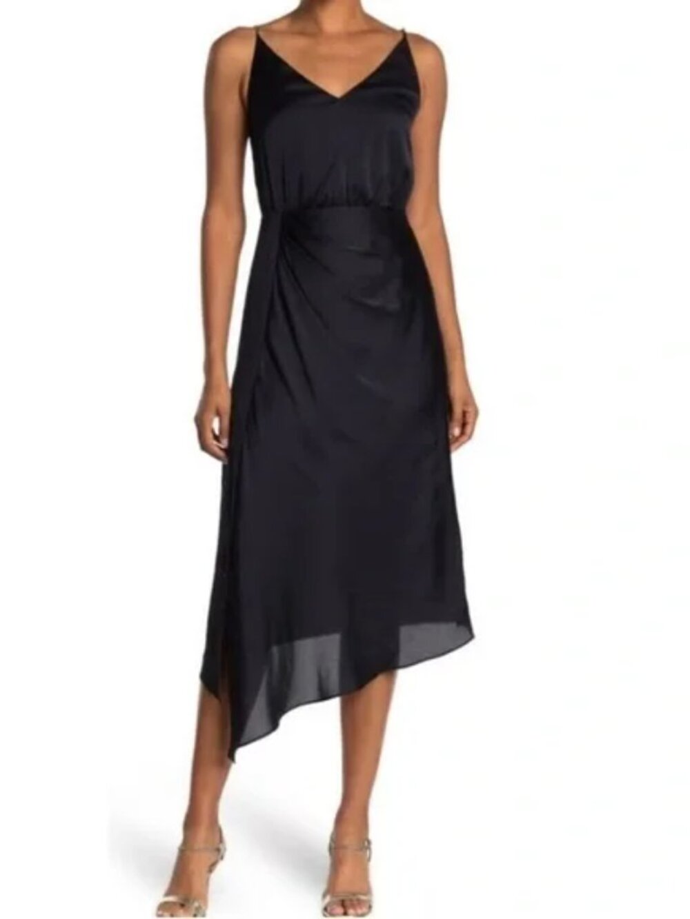 Ted Baker Small Rebba Asymmetrical Hem Dress with Chain Straps